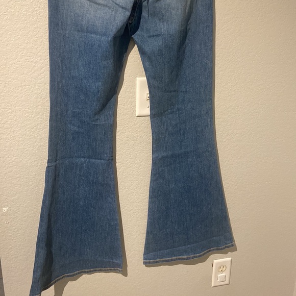 Free people Sandrine Ross Distressed Flared Leg High Rise Jeans - Picture 5 of 6